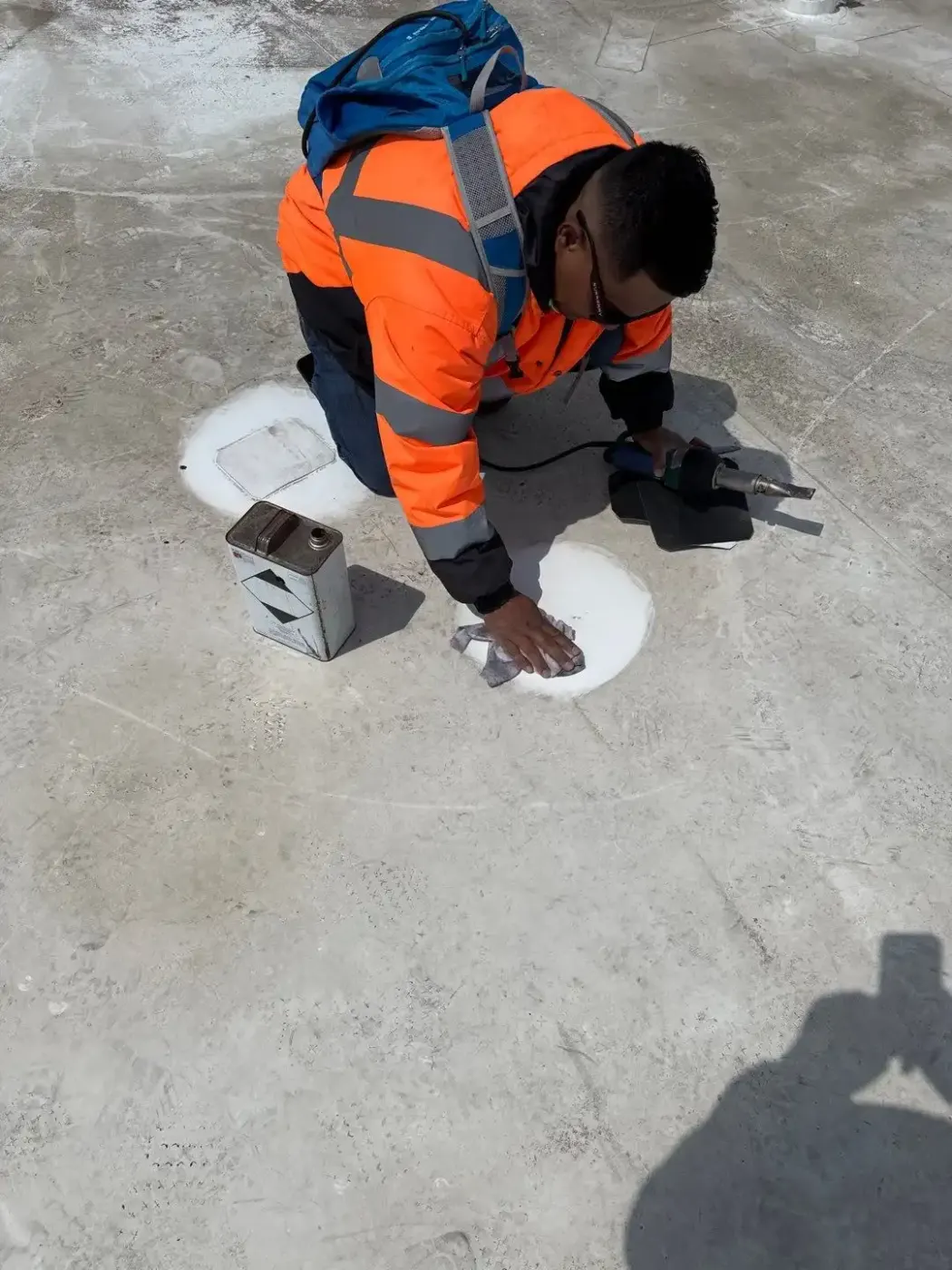 Tarping and dry-in on a Greencastle commercial roof